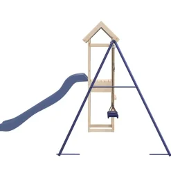 vidaXL Estructuras Para Juegos Al Aire Libre-Parque infantil de exterior de madera maciza de pino