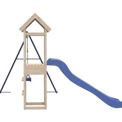 vidaXL Estructuras Para Juegos Al Aire Libre-Parque infantil de exterior de madera maciza de pino