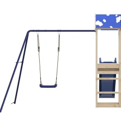 vidaXL Estructuras Para Juegos Al Aire Libre-Parque infantil de exterior de madera maciza de pino