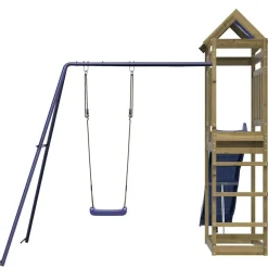 vidaXL Estructuras Para Juegos Al Aire Libre-Parque infantil de exterior madera de pino impregnada