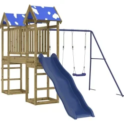 vidaXL Parque infantil de exterior madera de pino impregnada Sale