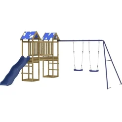 vidaXL Parque infantil de exterior madera de pino impregnada Sale