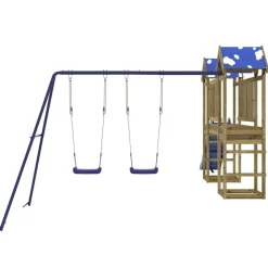 vidaXL Parque infantil de exterior madera de pino impregnada Sale