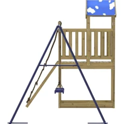 vidaXL Estructuras Para Juegos Al Aire Libre-Parque infantil de exterior madera de pino impregnada