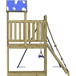 vidaXL Estructuras Para Juegos Al Aire Libre-Parque infantil de exterior madera de pino impregnada