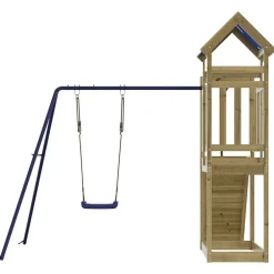 vidaXL Estructuras Para Juegos Al Aire Libre-Parque infantil de exterior madera de pino impregnada