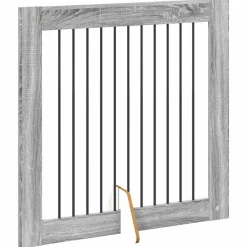vidaXL Parque para Perros Manual 2 pcs 100 x 100 cm Gris Sonoma Outlet