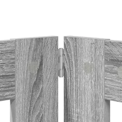 vidaXL Parque para Perros Manual 2 pcs 100 x 100 cm Gris Sonoma Outlet