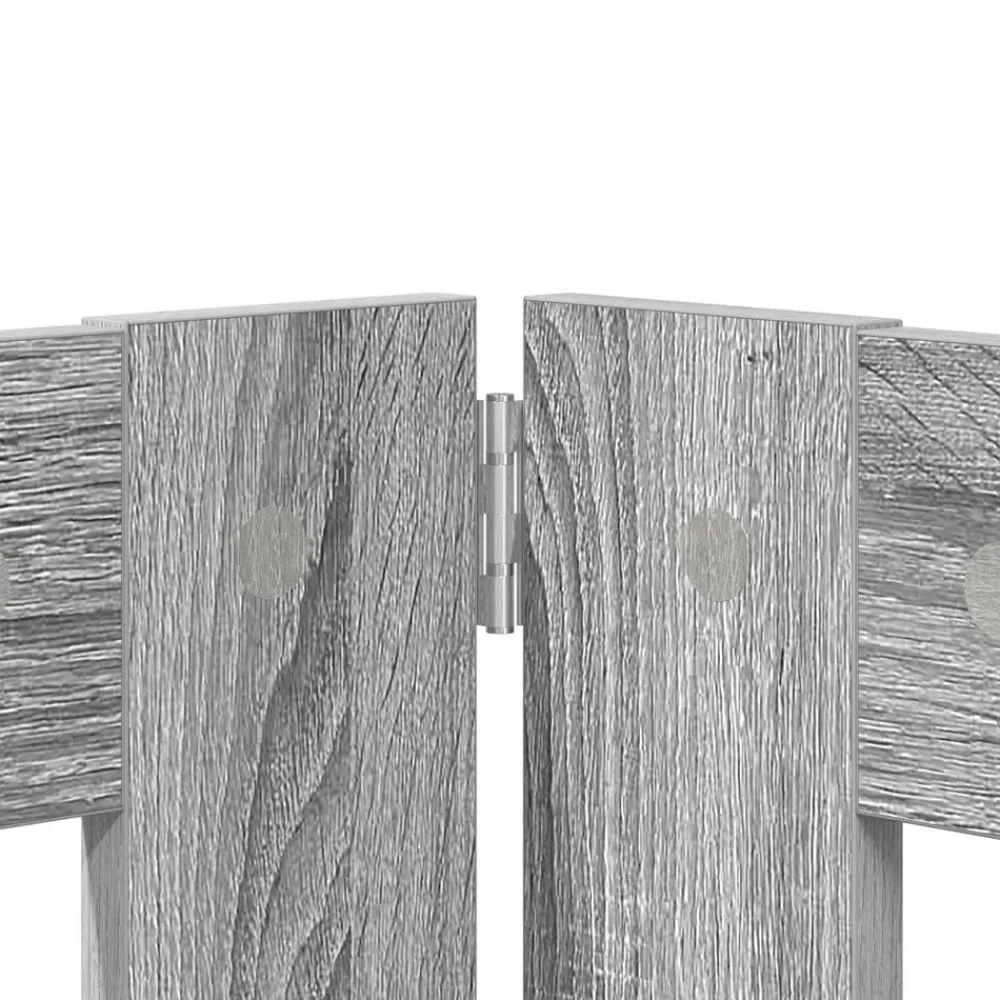 vidaXL Parque para Perros Manual 2 pcs 100 x 100 cm Gris Sonoma Outlet