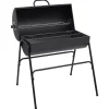 vidaXL Cocina Y Comedor-Parrilla barril 2 rejillas de cocción negro acero 80x95x90 cm