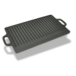vidaXL Parrilla grill reversible hierro fundido 50x23 cm