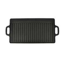 vidaXL Parrilla grill reversible hierro fundido 50x23 cm
