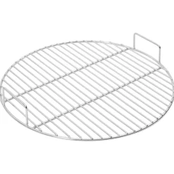 vidaXL Cocina Y Comedor-Parrilla redonda de BBQ con asas acero inoxidable 304 Ø44,5 cm