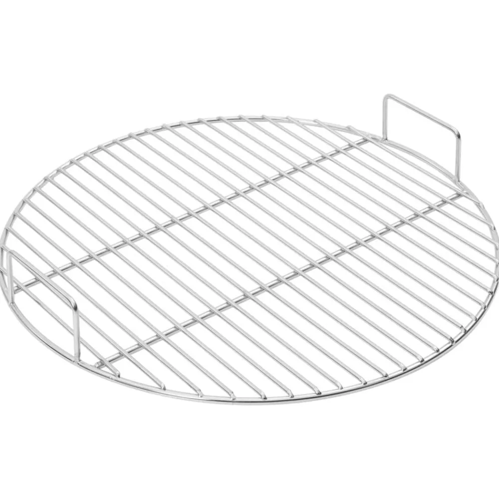 vidaXL Cocina Y Comedor-Parrilla redonda de BBQ con asas acero inoxidable 304 Ø44,5 cm