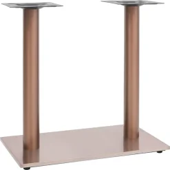 vidaXL Pata de mesa de bistró acero inoxidable latón 70x40x72 cm Dorado New