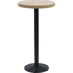 vidaXL Accesorios Para Mesas-Pata de mesa de bistró negra Ø43x107 cm Hierro fundido