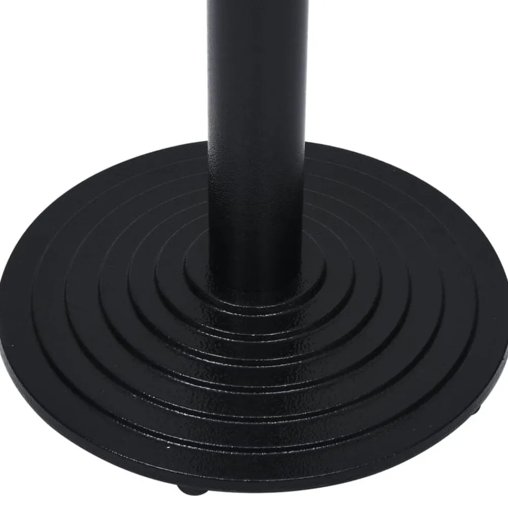 vidaXL Accesorios Para Mesas-Pata de mesa de bistró negra Ø43x107 cm Hierro fundido