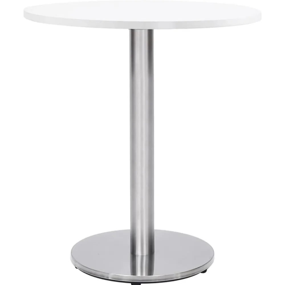 vidaXL Pata de mesa de bistró plateada Ø45x72 cm acero inoxidable Discount