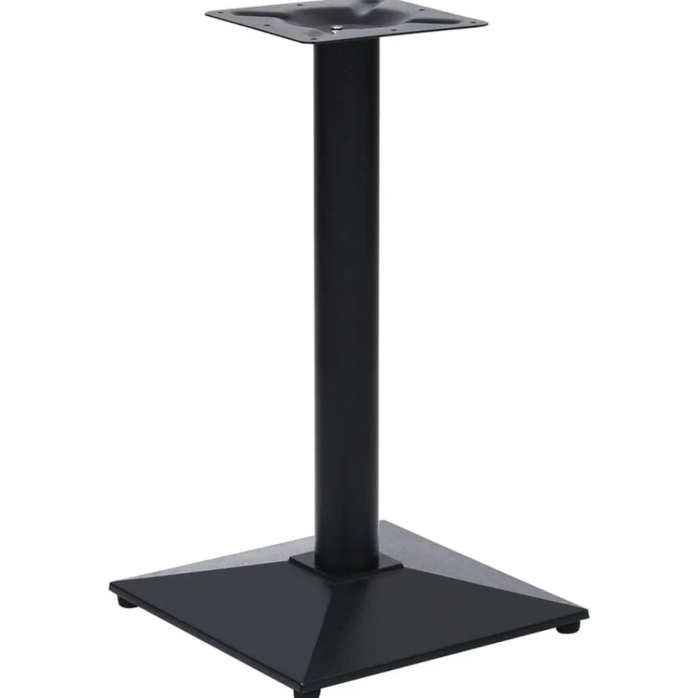 vidaXL Accesorios Para Mesas-Pata de mesa de bistró negra 41x41x72 cm de hierro fundido