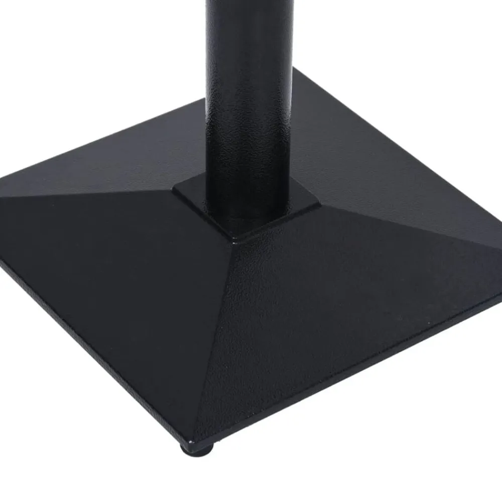 vidaXL Accesorios Para Mesas-Pata de mesa de bistró negra 41x41x72 cm de hierro fundido