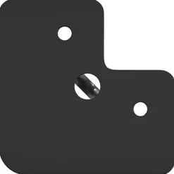 vidaXL Accesorios De Bricolaje-Pata de Mueble 2 pcs Negro 54.1 x 54.1 x 100 mm Hierro