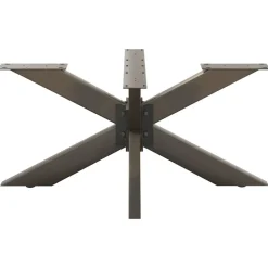 vidaXL Accesorios Para Mesas-Pata para mesa de centro con forma de araña, color negro, 98 x 58 x (42-43) cm, acero