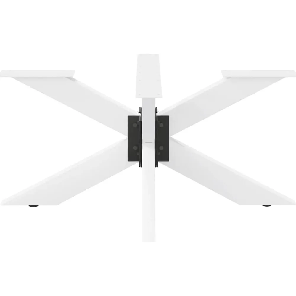 vidaXL Accesorios Para Mesas-Pata para mesa de centro con forma de araña, color , 98 x 58 x (42-43) cm, acero