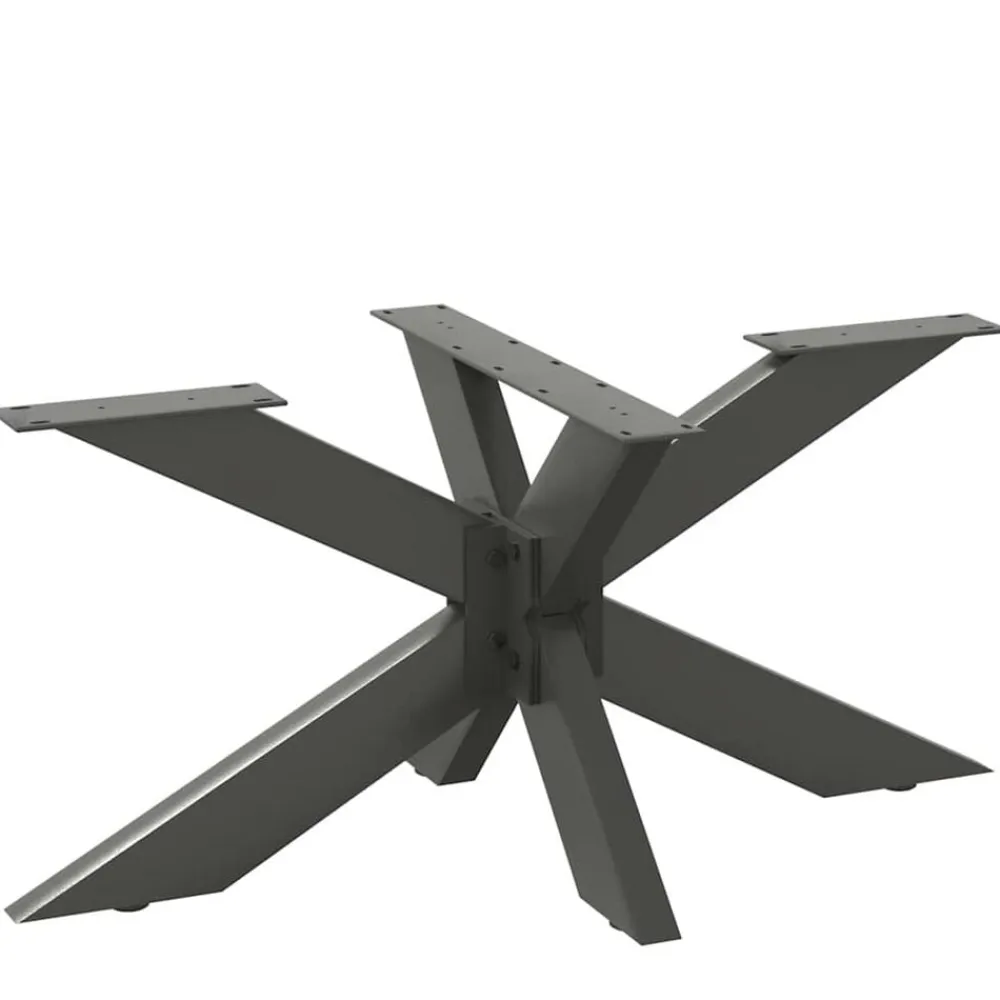 vidaXL Pata para mesa de centro con forma de araña, , 98 x 58 x (42-43) cm, acero Antracita Discount