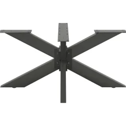 vidaXL Pata para mesa de centro con forma de araña, , 98 x 58 x (42-43) cm, acero Antracita Discount