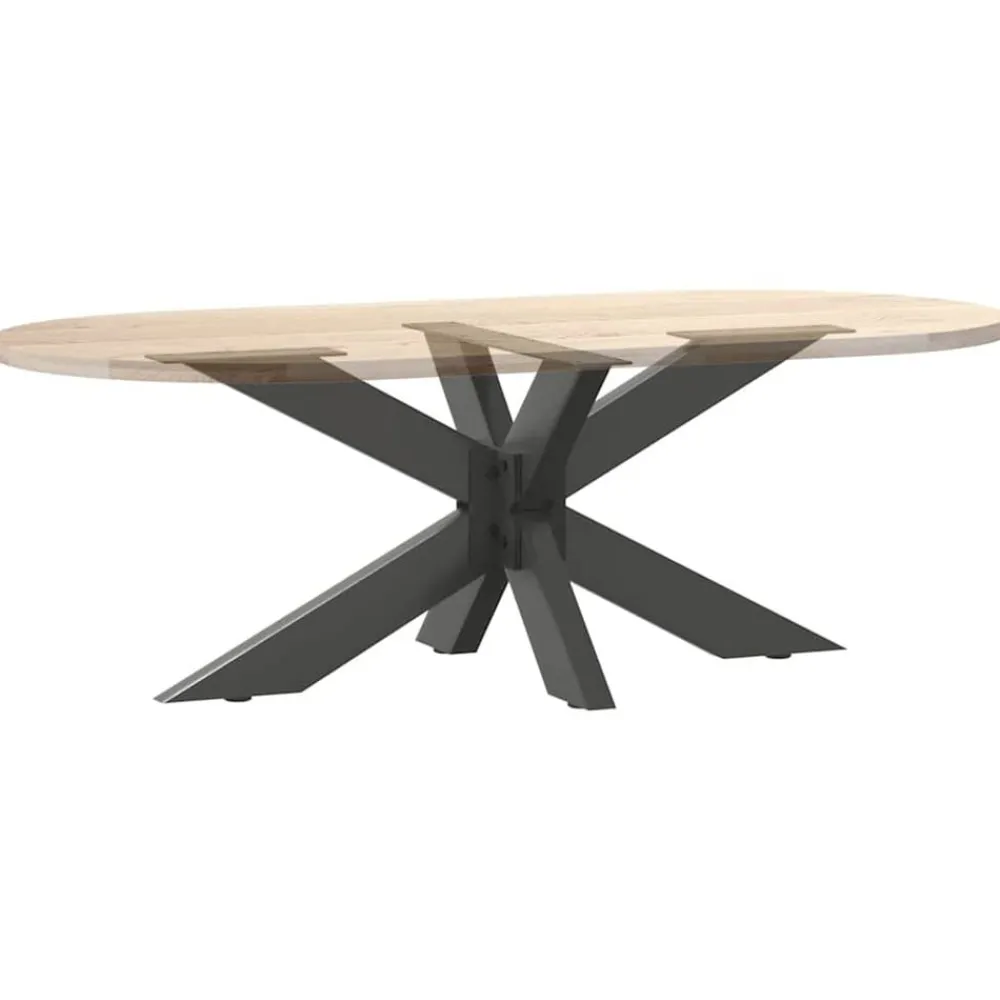 vidaXL Pata para mesa de centro con forma de araña, , 98 x 58 x (42-43) cm, acero Antracita Discount