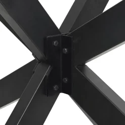 vidaXL Pata para mesa de centro con forma de araña, , 98 x 58 x (42-43) cm, acero Antracita Discount