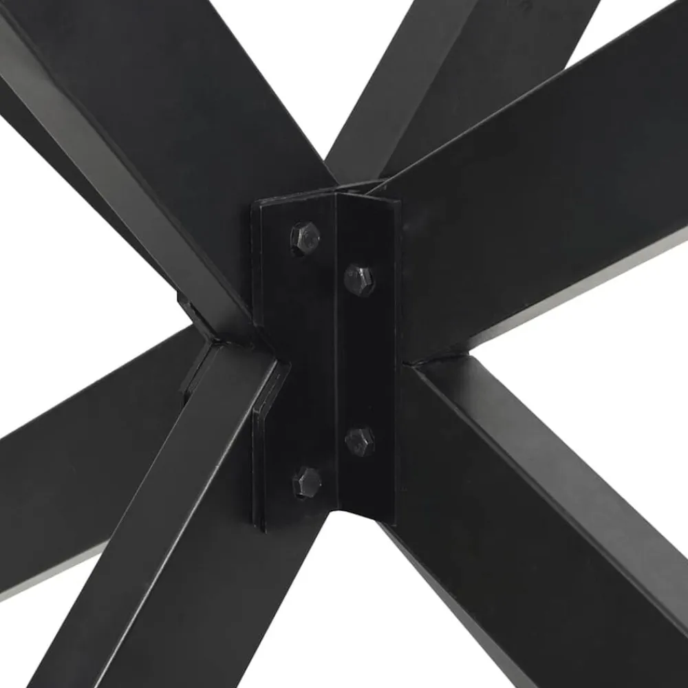 vidaXL Pata para mesa de centro con forma de araña, , 98 x 58 x (42-43) cm, acero Antracita Discount