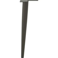 vidaXL Patas cónicas para mesa de centro (4 unidades), , 30-31 cm, acero Antracita New