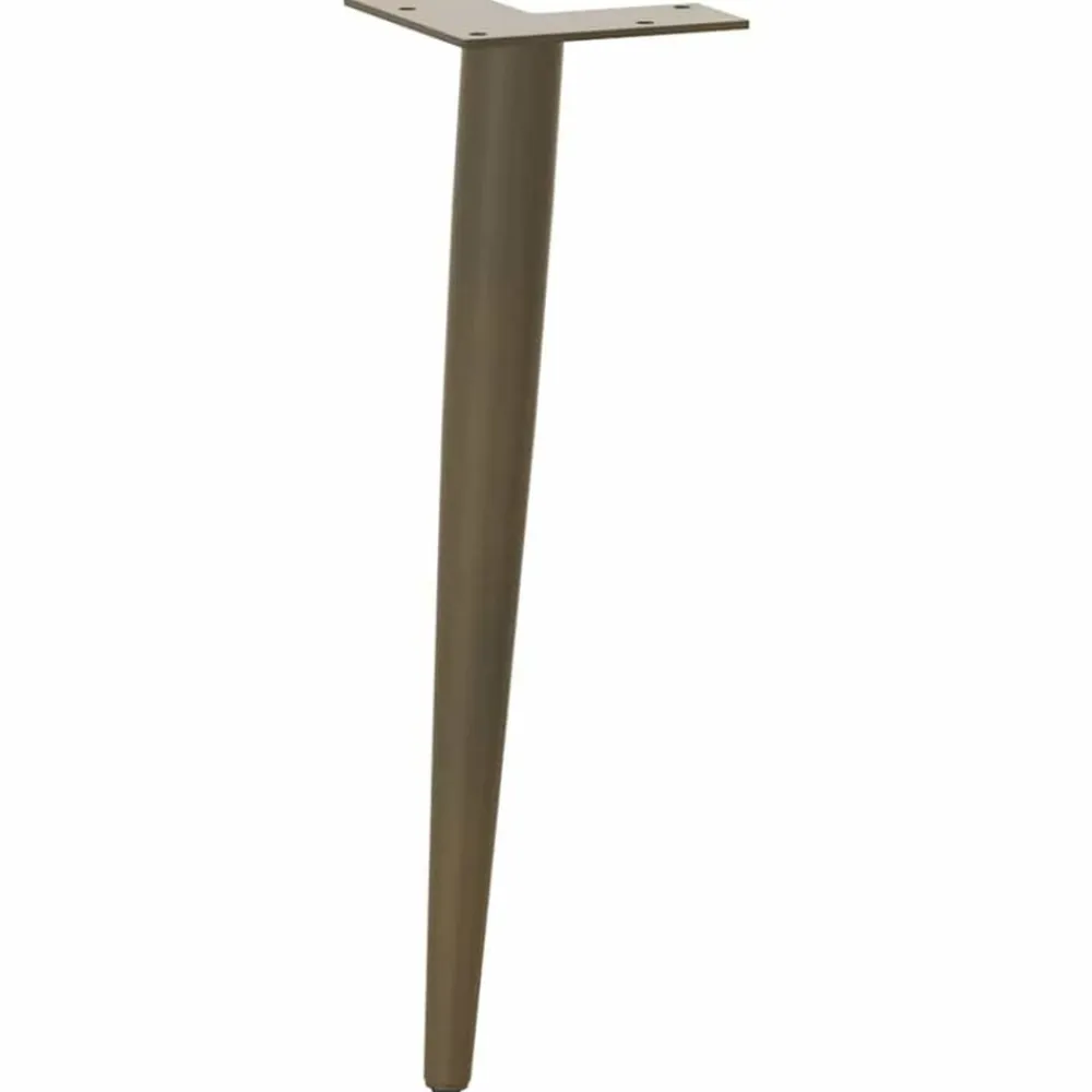 vidaXL Accesorios Para Mesas-Patas cónicas para mesa de centro , 4 unidades, acero , 30-31 cm