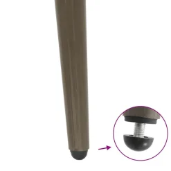 vidaXL Accesorios Para Mesas-Patas cónicas para mesa de centro , 4 unidades, acero , 30-31 cm