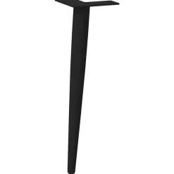 vidaXL Accesorios Para Mesas-Patas cónicas para mesa de centro (4 unidades), color , 30-31 cm, acero