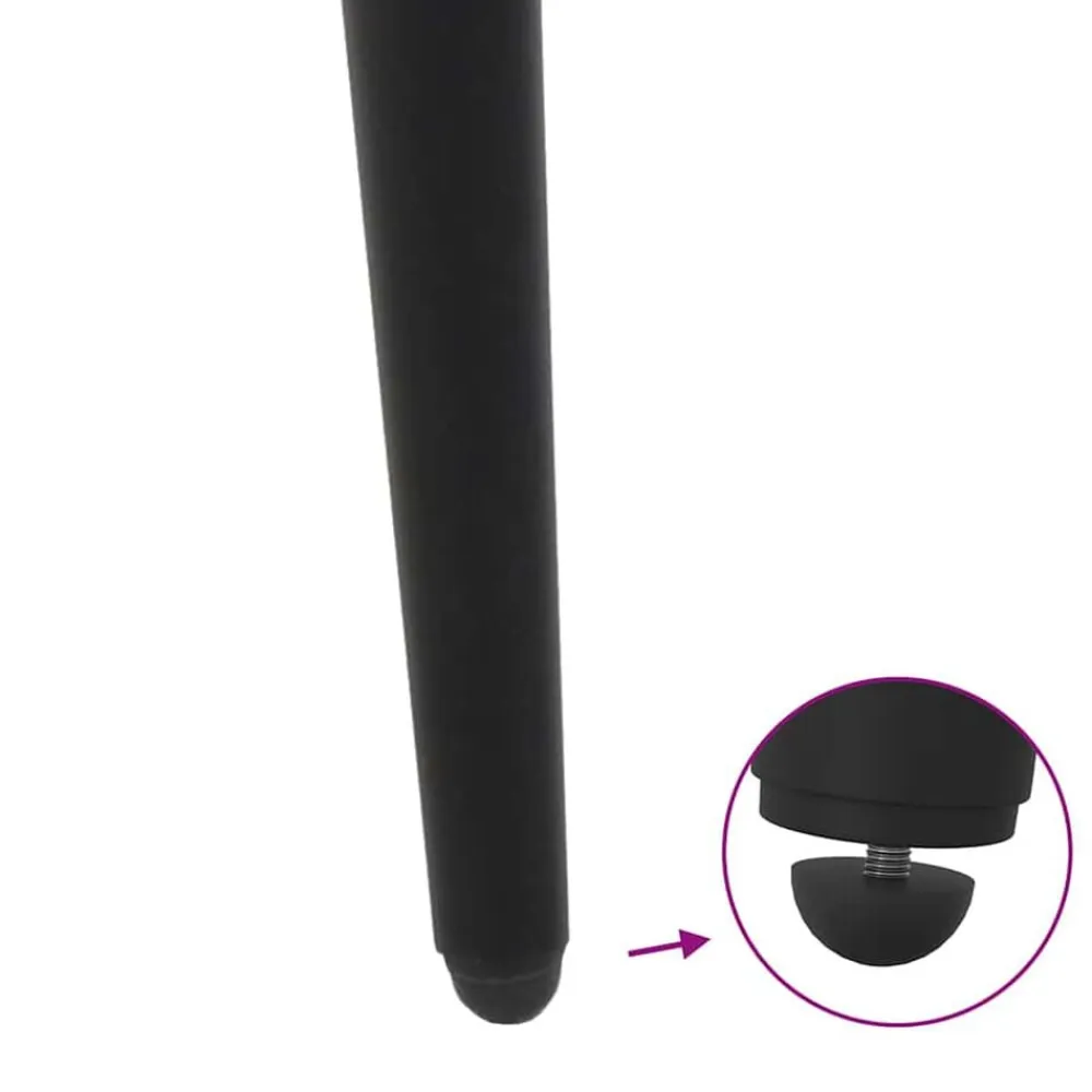 vidaXL Accesorios Para Mesas-Patas cónicas para mesa de centro (4 unidades), color , 30-31 cm, acero