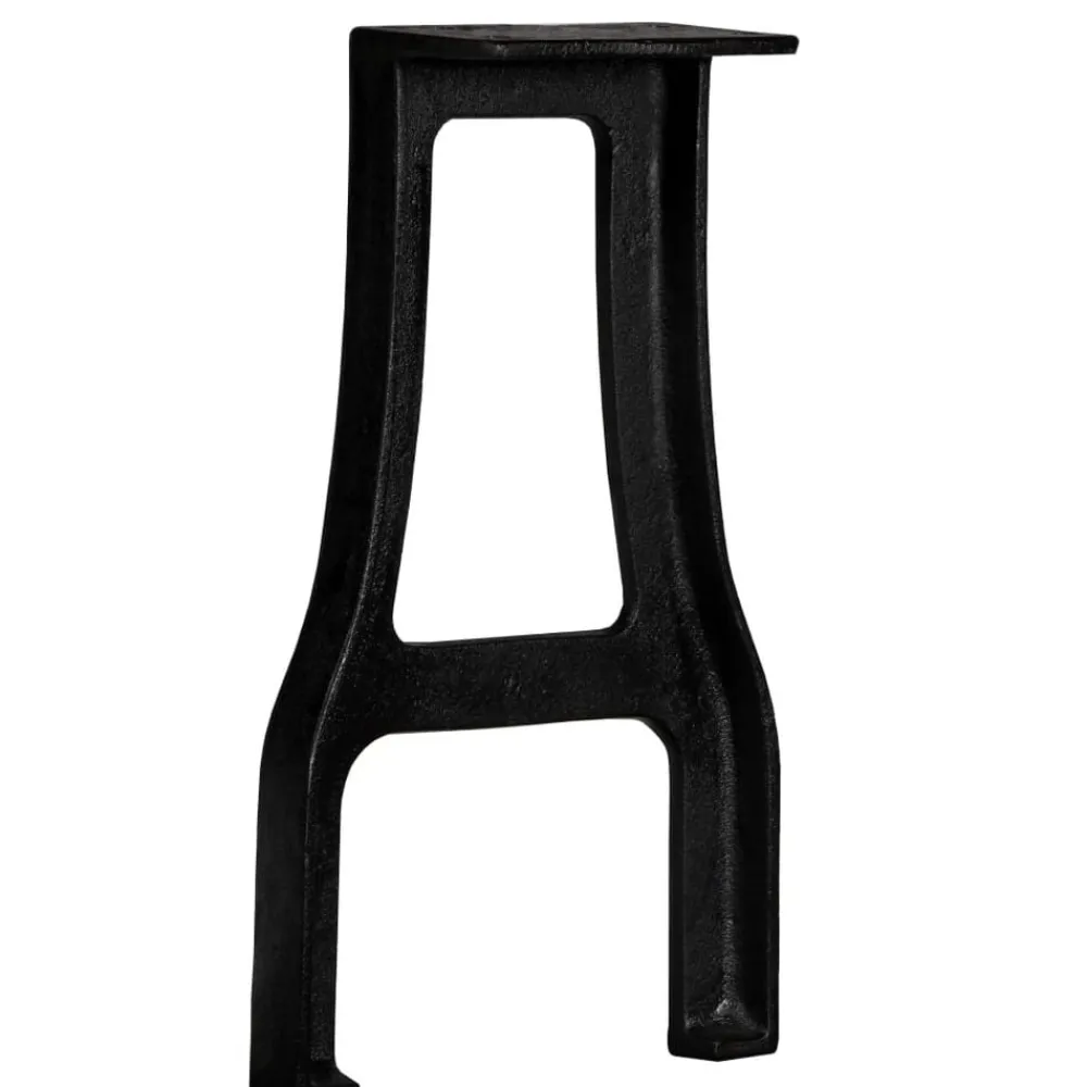 vidaXL Accesorios Para Mesas-Patas de banca en A 2 uds hierro fundido