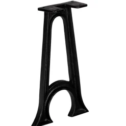 vidaXL Accesorios Para Mesas-Patas de banco base arqueada en forma de A hierro fundido2 uds