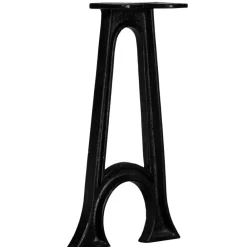 vidaXL Accesorios Para Mesas-Patas de banco base arqueada en forma de A hierro fundido2 uds