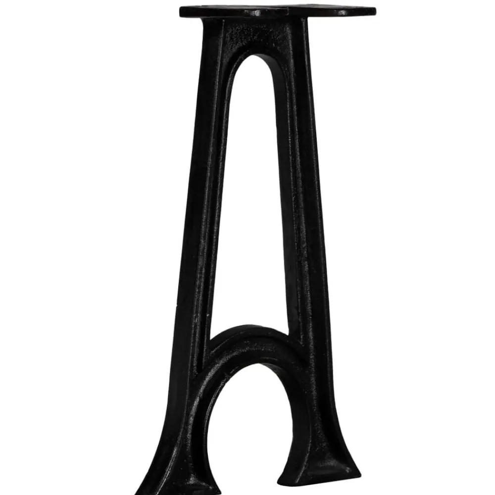 vidaXL Accesorios Para Mesas-Patas de banco base arqueada en forma de A hierro fundido2 uds