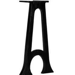 vidaXL Accesorios Para Mesas-Patas de banco base arqueada en forma de A hierro fundido2 uds