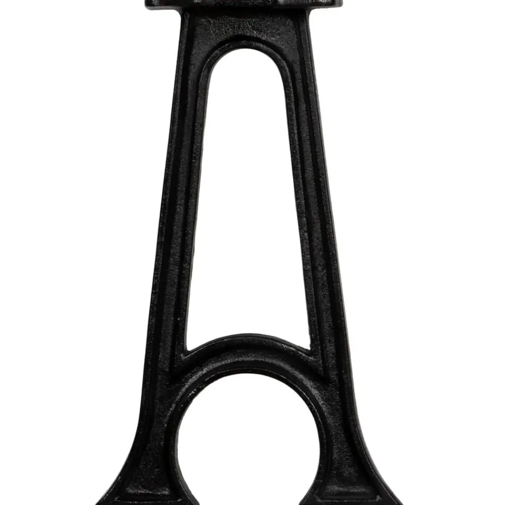 vidaXL Accesorios Para Mesas-Patas de banco base arqueada en forma de A hierro fundido2 uds