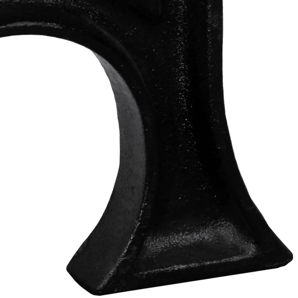 vidaXL Accesorios Para Mesas-Patas de banco base arqueada en forma de A hierro fundido2 uds