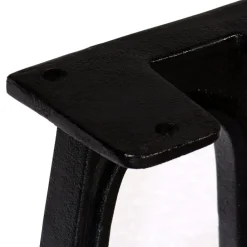 vidaXL Accesorios Para Mesas-Patas de banco base arqueada en forma de A hierro fundido2 uds