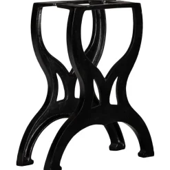 vidaXL Accesorios Para Mesas-Patas de banco estructura en X 2 uds hierro fundido