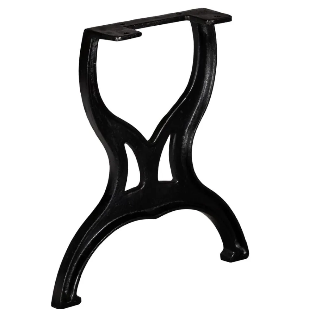 vidaXL Accesorios Para Mesas-Patas de banco estructura en X 2 uds hierro fundido