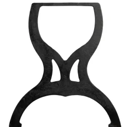 vidaXL Accesorios Para Mesas-Patas de banco estructura en X 2 uds hierro fundido