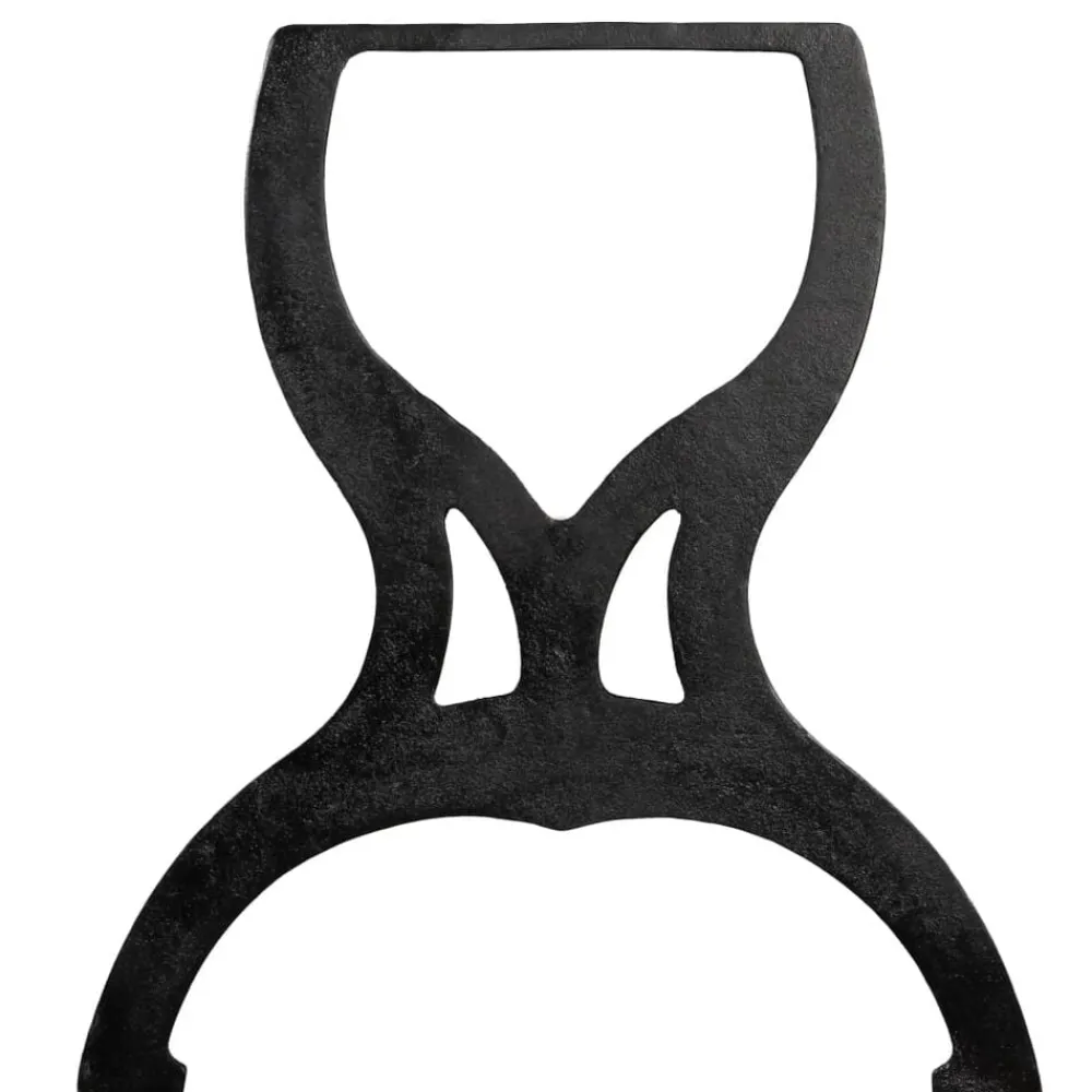 vidaXL Accesorios Para Mesas-Patas de banco estructura en X 2 uds hierro fundido
