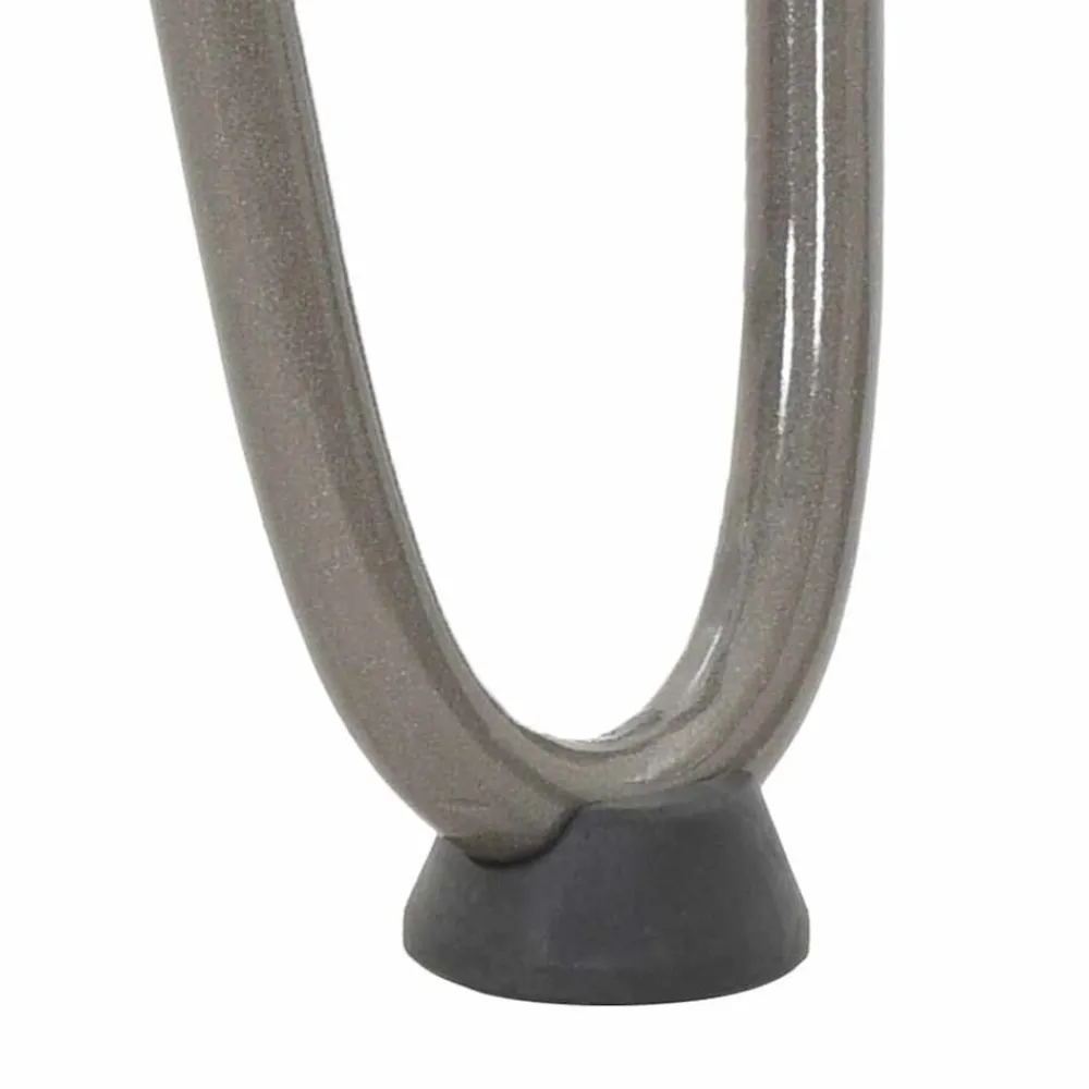 vidaXL Patas de horquilla para mesa de centro (4 unidades, acero , 10 cm, acero macizo) Natural Discount